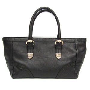 GUCCI Black Leather Tote Bag